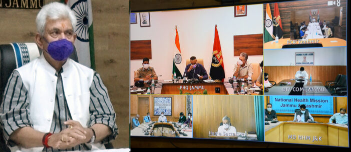 Lt Governor closely monitoring the Covid situation in J&K Lt Governor closely monitoring the Covid situation in J&K