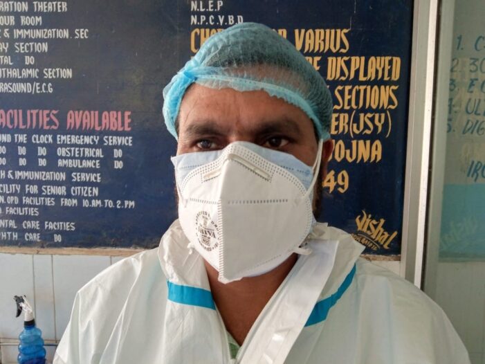 Work is Worship for Pharmacist Irshad working at CHC Batote without availing a single leave in past 1 year Work is Worship for Pharmacist Irshad working at CHC Batote without availing a single leave in past 1 year