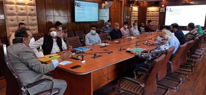 Advisor Baseer Khan chairs review meeting of Handicrafts and Handloom deptt Advisor Baseer Khan chairs review meeting of Handicrafts and Handloom deptt