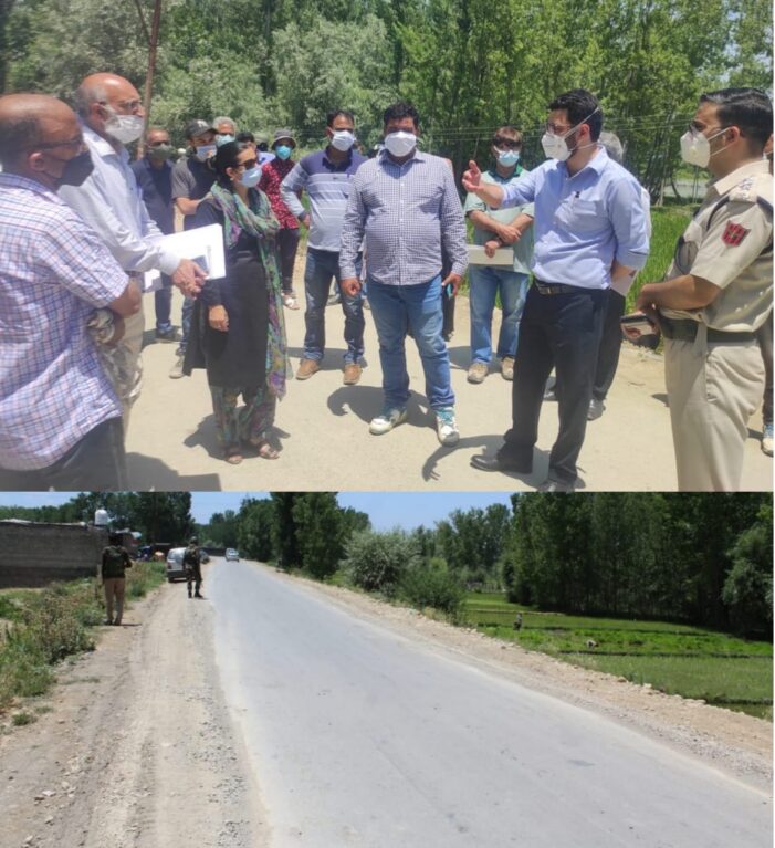CEO ERA inspects ongoing works on Parimpora–Soibugh road CEO ERA inspects ongoing works on Parimpora–Soibugh road
