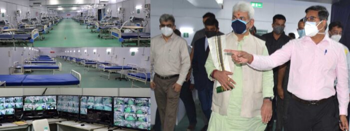Lt Governor inaugurates DRDO’s 500-bedded COVID Hospital at Khonmoh Lt Governor inaugurates DRDO’s 500-bedded COVID Hospital at Khonmoh