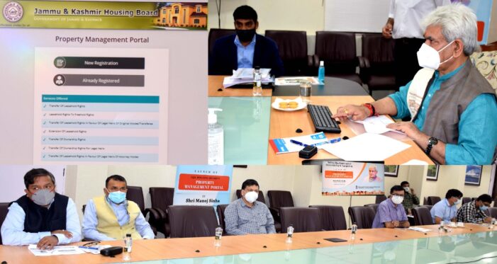 Lt Governor launches J&K Housing Board’s Property Management Portal Lt Governor launches J&K Housing Board’s Property Management Portal