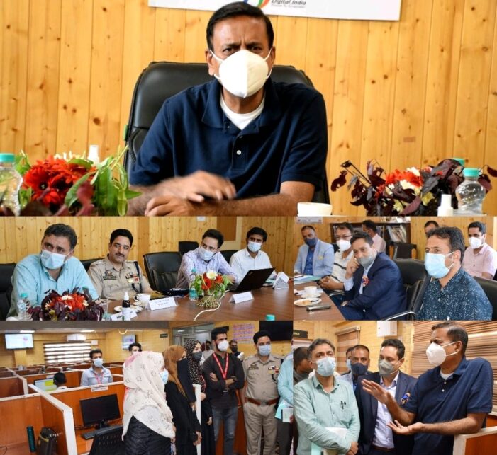 Principal Secretary I&C reviews performance of DIC, rural BPO in Bandipora
