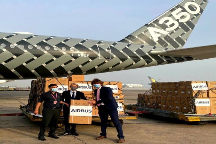 Airbus Delivers 36 Tonnes Of Additional Medical Equipment To India As Covid Relief