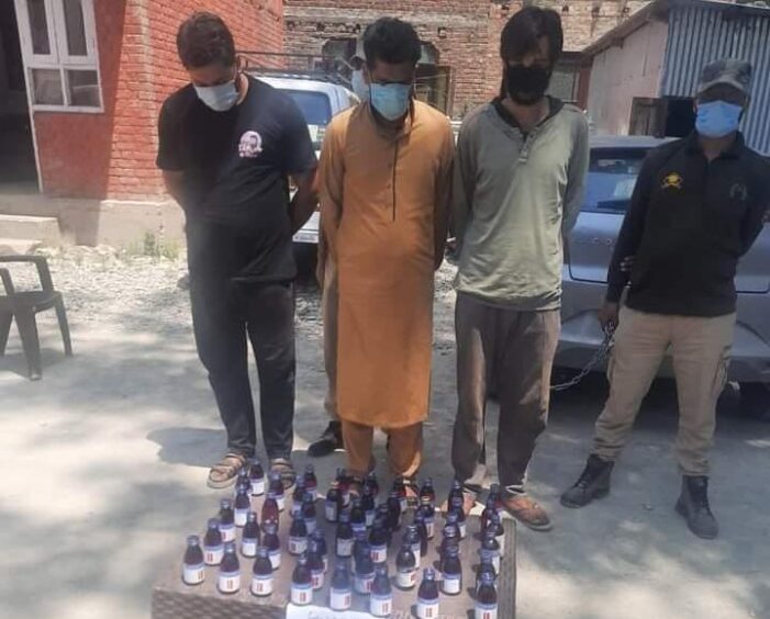 Police recover cough syrups used as intoxicants, arrest duo from South Kashmir’s Anantnag Police recover cough syrups used as intoxicants, arrest duo from South Kashmir’s Anantnag