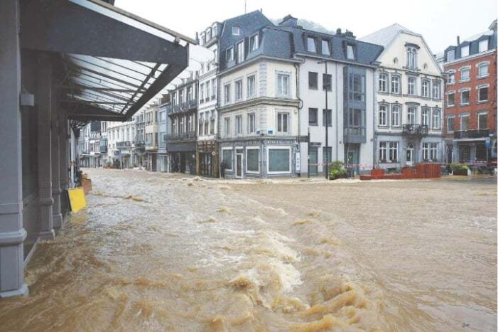 Storms cause heavy flooding in parts of Europe