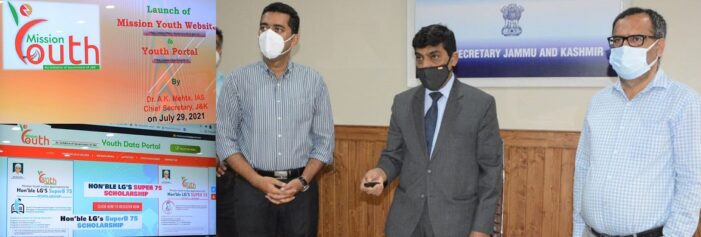 Chief Secretary launches Youth Portal, Website of Mission Youth