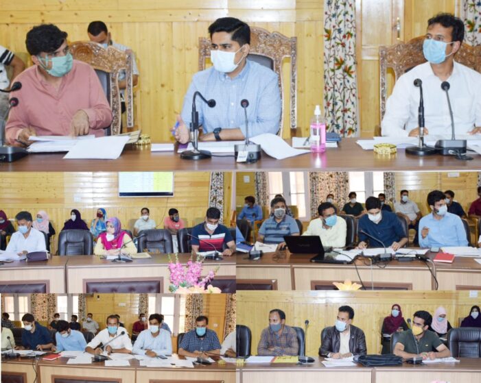 DC Bandipora reviews progress of RDD works