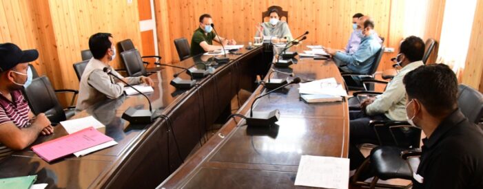 DC Gbl reviews land acquisition cases of Zojila, Z-morh tunnel projects DC Gbl reviews land acquisition cases of Zojila, Z-morh tunnel projects