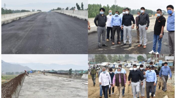 DC Srinagar inspects Lasjin(Athwajan) Grade Separator Works