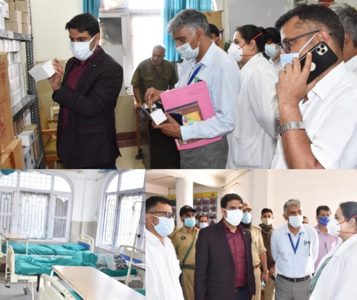 DC Srinagar inspects upgradation works at PHC Batmaloo