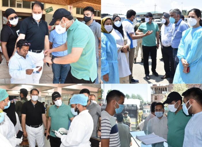 DC Srinagar visits SMHS, Lal Ded Hospitals, other City areas