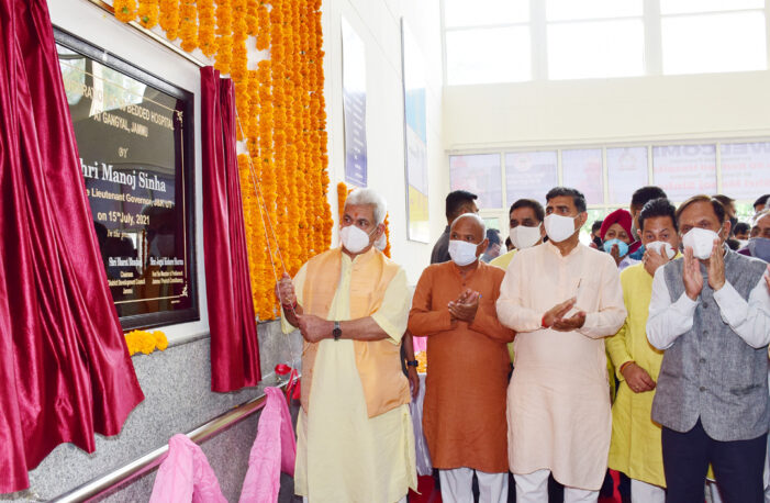 Lt Governor dedicates Rs 11.50 cr worth 100-bedded Emergency Block at GMC Jammu to the people Lt Governor dedicates Rs 11.50 cr worth 100-bedded Emergency Block at GMC Jammu to the people