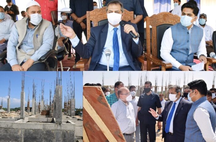 Advisor Baseer Khan inspects ongoing works on Transit Accommodation Camps at Wandhama Ganderbal, Odina Bandipora Advisor Baseer Khan inspects ongoing works on Transit Accommodation Camps at Wandhama Ganderbal, Odina Bandipora