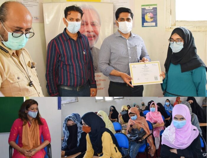 DC B’pora distributes course completion certificates among students under PMKVY DC B’pora distributes course completion certificates among students under PMKVY