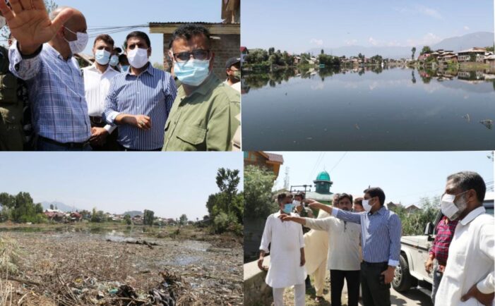 DDC Srinagar inspects restoration works of Vicharnag DDC Srinagar inspects restoration works of Vicharnag