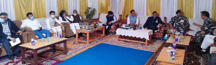 Day-2: Parliamentary Standing Committee on Home Affairs holds meeting with top civil administration Day-2: Parliamentary Standing Committee on Home Affairs holds meeting with top civil administration