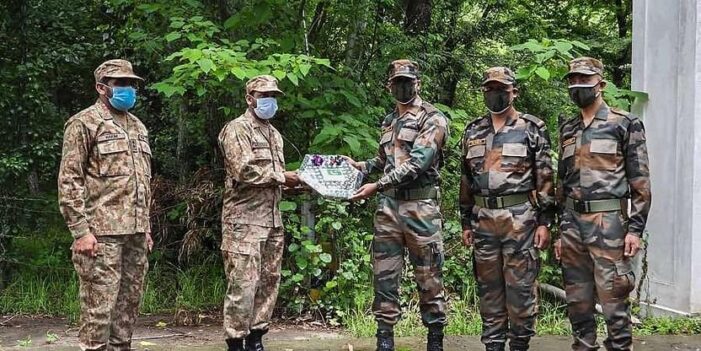 As ceasefire holds, Indo-Pak exchange sweets on borders As ceasefire holds, Indo-Pak exchange sweets on borders