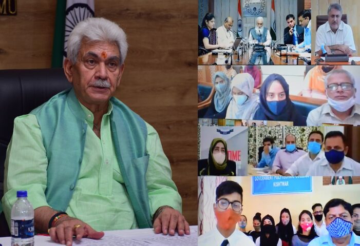 Lt Governor interacts with beneficiary students from J&K under AICTE’s Pragati & Saksham Scholarship Schemes Lt Governor interacts with beneficiary students from J&K under AICTE’s Pragati & Saksham Scholarship Schemes