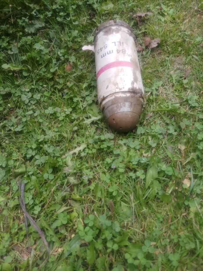 Old mortar shell found in Kupwara Old mortar shell found in Kupwara