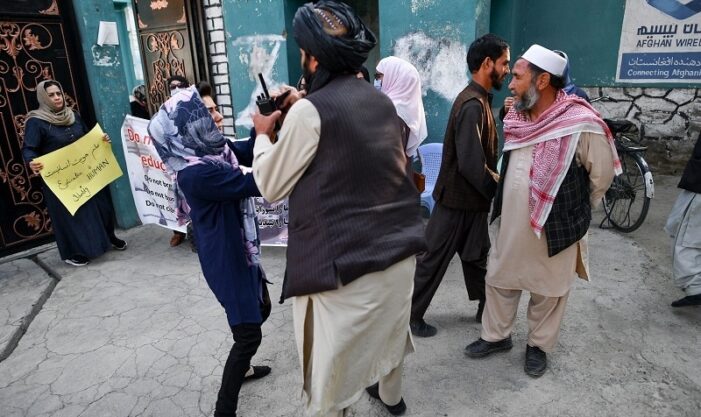Taliban disperse women protesters with gunfire in Kabul