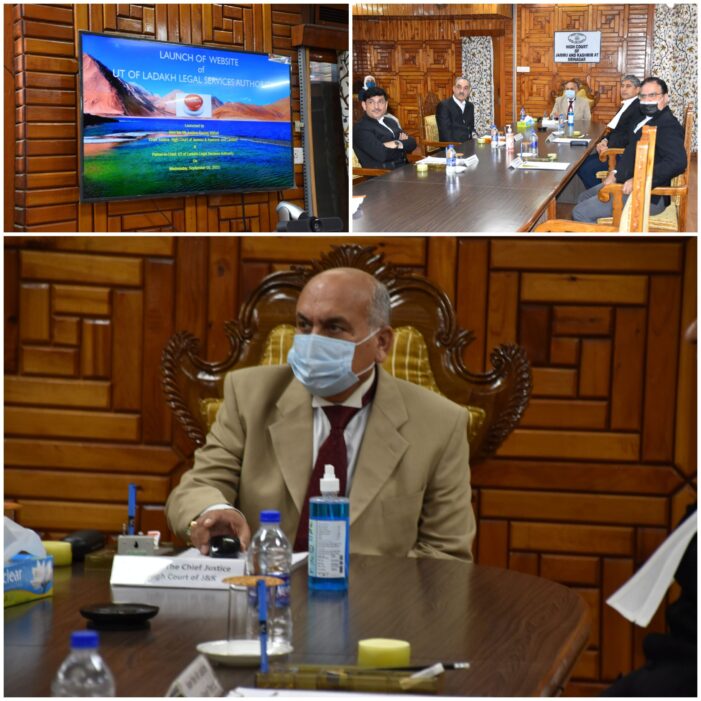 Chief Justice Launches Website of Ladakh Legal Services Authority Chief Justice Launches Website of Ladakh Legal Services Authority