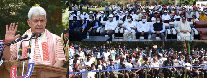 Lt Governor joins youth in “Pedal for Peace” event organized by JKP