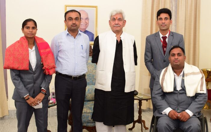 Lt Governor honours Tokyo Paralympics Participants Lt Governor honours Tokyo Paralympics Participants
