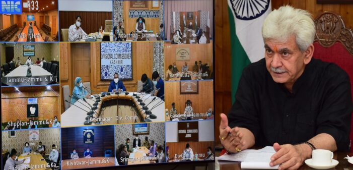 Lt Governor takes assessment of Covid containment & preventive measures with Covid Task Force, DCs, SSPs Lt Governor takes assessment of Covid containment & preventive measures with Covid Task Force, DCs, SSPs