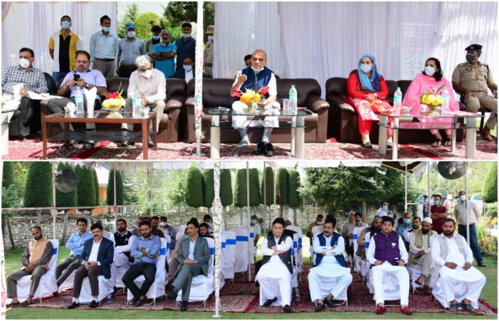 Two-day visit of Union MoS Finance to Ganderbal concludes