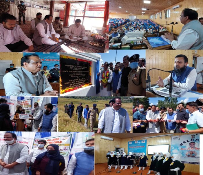 Union MoS for Minority Affairs inaugurates Rs. 6.15 crore Khumriyal bridge; Participates in Poshan Abhiyaan activities at Kupwara Union MoS for Minority Affairs inaugurates Rs. 6.15 crore Khumriyal bridge; Participates in Poshan Abhiyaan activities at Kupwara