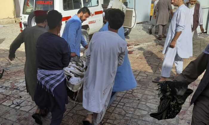At least 55 killed, scores injured in suicide attack at mosque in Afghanistan’s Kunduz