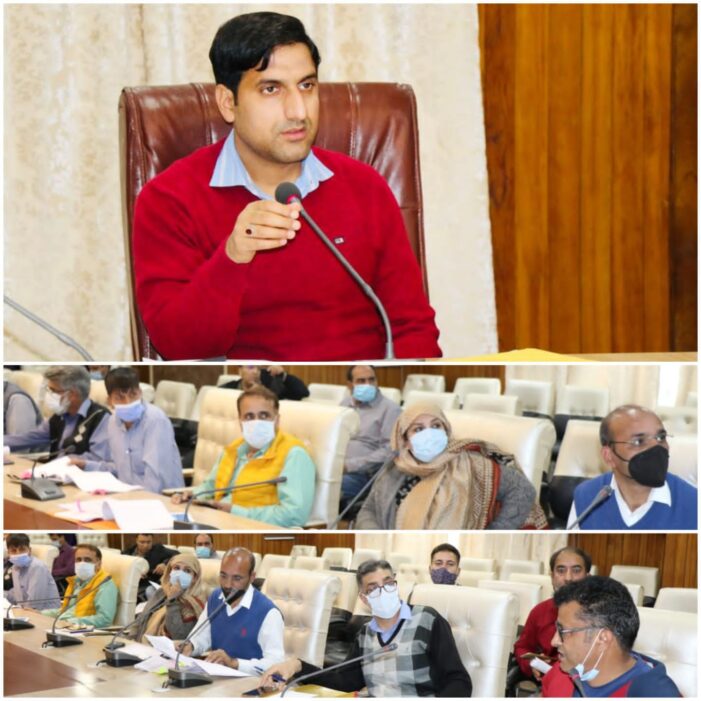 DC Srinagar reviews progress of works under District Capex Budget 2021-22