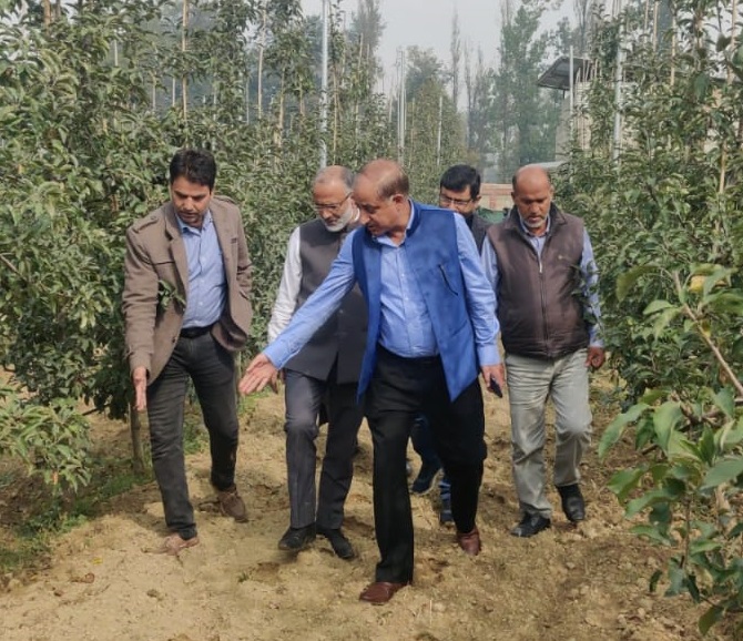 DG Horticulture conducts extensive visit of Pulwama DG Horticulture conducts extensive visit of Pulwama