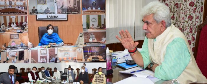 Lt Governor chairs weekly meetings of Covid Task Force and DCs, SPs