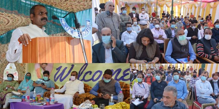 Union MoS Dr. L. Murugan visits Shopian district