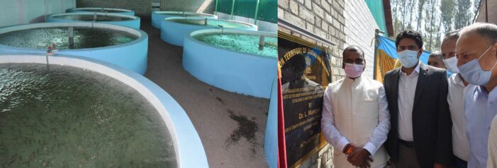 Union MoS Information and Broadcasting inaugurates RAS established under PMMSY at Awantipora Union MoS Information and Broadcasting inaugurates RAS established under PMMSY at Awantipora