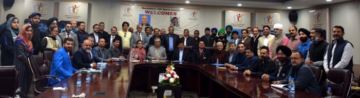 Advisor Farooq Khan chairs meeting of representatives of   J&K Sports Associations