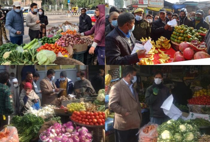District Admin Srinagar launches intensive Market checking