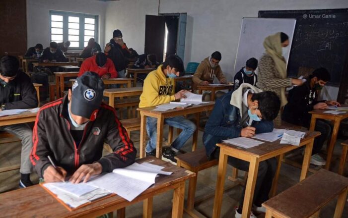 Class 10 annual exams commence in Kashmir Class 10 annual exams commence in Kashmir