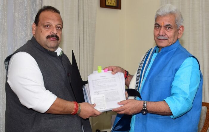 Devender Singh Rana calls on Lt Governor Devender Singh Rana calls on Lt Governor