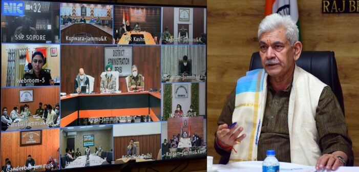 Lt Governor reviews Covid situation in J&K Lt Governor reviews Covid situation in J&K
