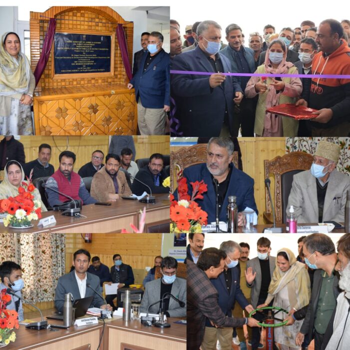Dr Samoon inaugurates Govt. Polytechnic College Bandipora, WSS Ayatmulla Dr Samoon inaugurates Govt. Polytechnic College Bandipora, WSS Ayatmulla