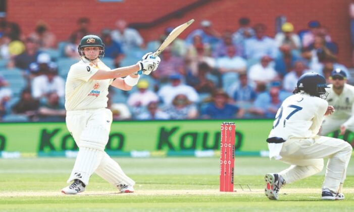 Steve Smith, bowlers put England in trouble at Adelaide Oval