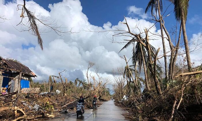 ‘It’s no more’: Philippine surfing paradise wiped out by typhoon