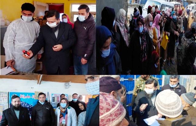 DC Kupwara inspects AMB screening camps at H&WC Hatmullah, Babarnag
