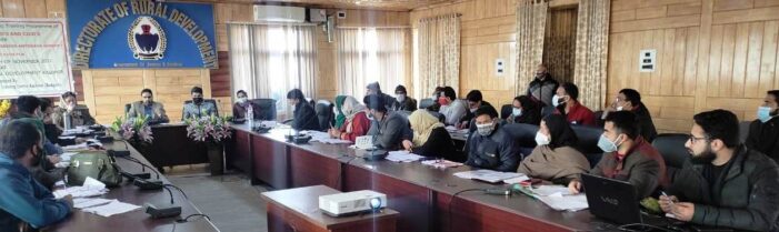 Director, RDD Kashmir reviews status of flagship rural development schemes in Srinagar Director, RDD Kashmir reviews status of flagship rural development schemes in Srinagar