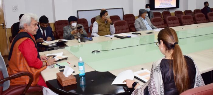 Lt Governor reviews functioning of Jammu & Kashmir Khadi and Village Industries Board