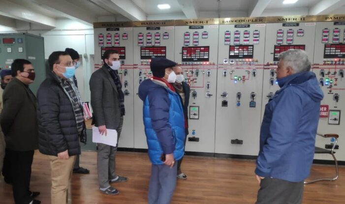 Principal Secretary visits Grid Sub Station Cheshmashahi, reviews preparedness for adverse weather advisory