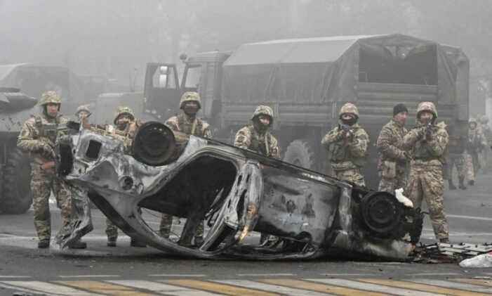 Russia-led troops deploy as Kazakhstan boils